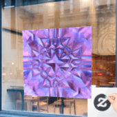 Abstracte ster raamsticker (Cafe Raam)