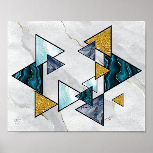Abstracte ster van David Magen David Giclée ArtPri Poster (Voorkant)