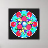 Abstracte Sterbloem Canvas Afdruk (Voorkant)