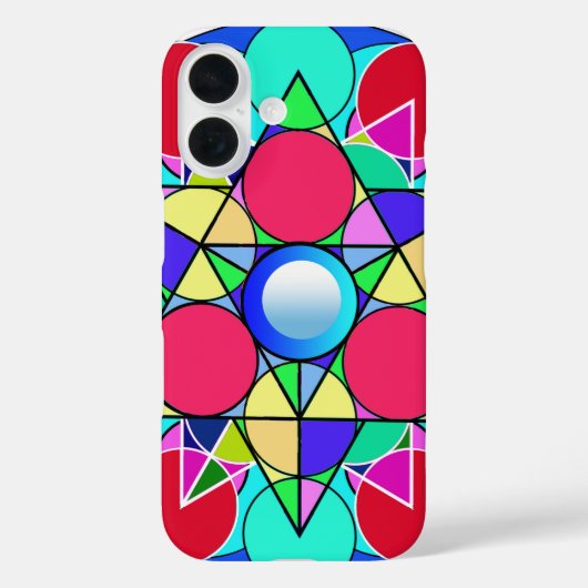 Abstracte Sterbloem Case-Mate iPhone Case (Achterkant)