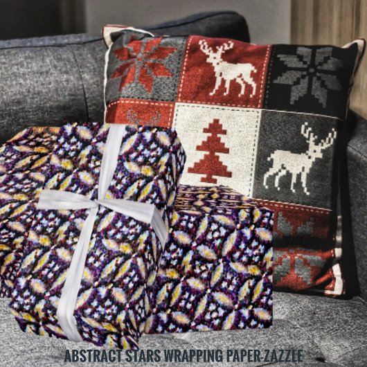 Abstracte sterren cadeaupapier