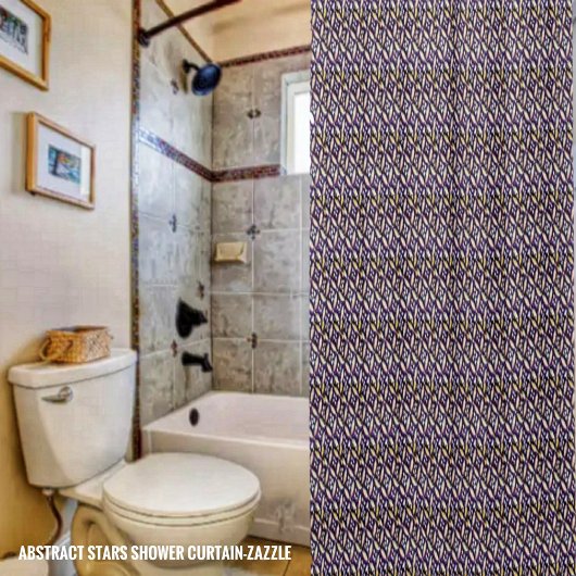 Abstracte sterren douchegordijn