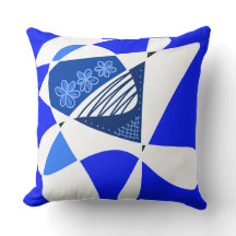 Abstracte sterren en strepen: blauw wit