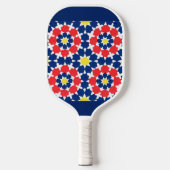 abstracte sterren en x - es print pickleball paddle (Voorkant)