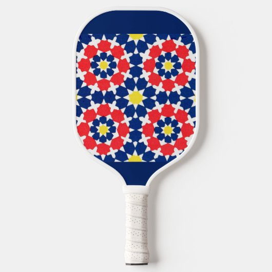 abstracte sterren en x - es print pickleball paddle (Voorkant)