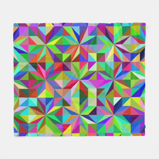 Abstracte sterren fleece deken (Voorkant (Horizontaal))