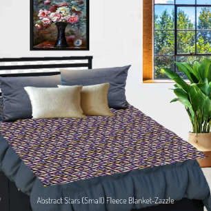Abstracte sterren fleece deken