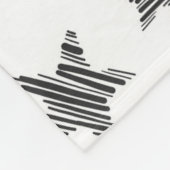 Abstracte Sterren Glitter Stippen Fleece Deken (Hoek)