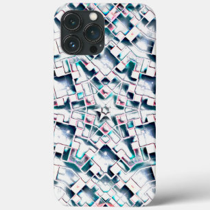 Abstracte sterren in messy glass tegel kaleidoscoo Case-Mate iPhone case