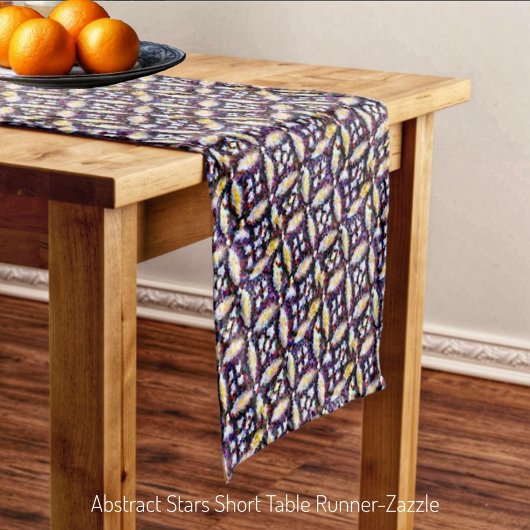 Abstracte sterren korte tafelloper