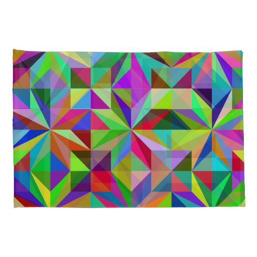 Abstracte sterren kussensloop (Achterkant-Rechts)
