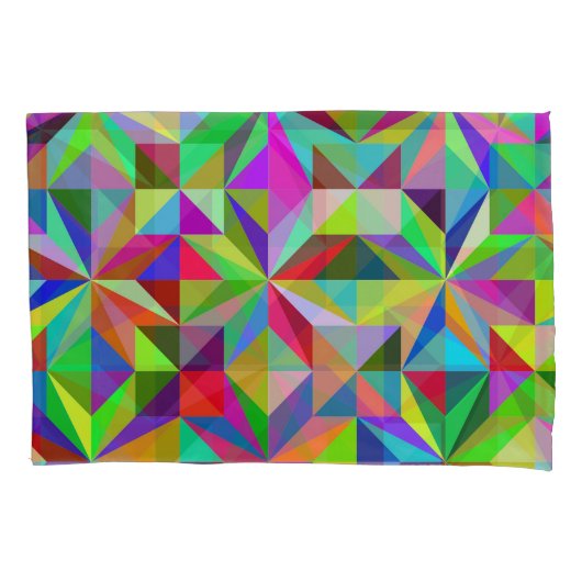 Abstracte sterren kussensloop (Voorkant-Links)