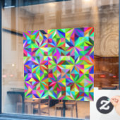 Abstracte sterren raamsticker (Cafe Raam)
