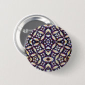 Abstracte sterren ronde button 5,7 cm (Voorkant /achterkant)