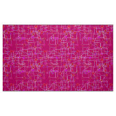 Abstracte sterrenbeeld, Deep Fuchsia Pink Stof (Fat Quarter)