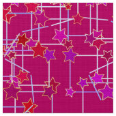 Abstracte sterrenbeeld, Deep Fuchsia Pink Stof (Close Up)
