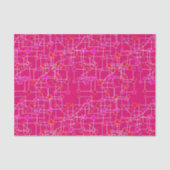 Abstracte sterrenbeeld, Deep Fuchsia Pink Tissuepapier (Voorkant)
