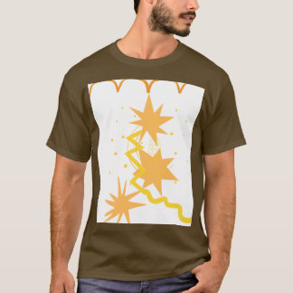 ABSTRACTE STERRENBURST GRAFISCHE KUNST T-SHIRT