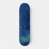 Abstracte sterrenhemel persoonlijk skateboard (Voorkant)