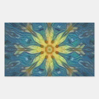 Abstracte sticker onder water