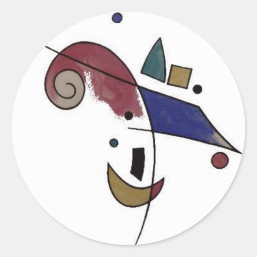 Abstracte Sticker Venedig (Voorkant)