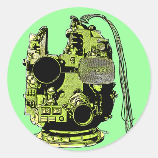 Abstracte Sticker voor robokopkleuring (Voorkant)