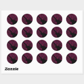 Abstracte Stickers voor gitaar, magenta (Vel)