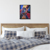 Abstracte stierenschilderij door Alfred Fox Canvas Afdruk (Insitu (Slaapkamer))
