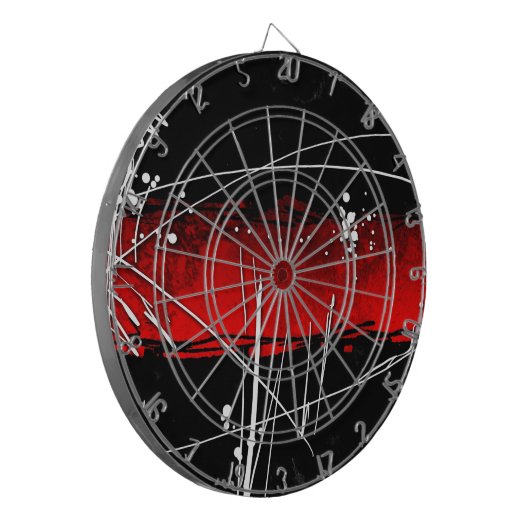 Abstracte stijl 16 dartbord (Voorkant Links)