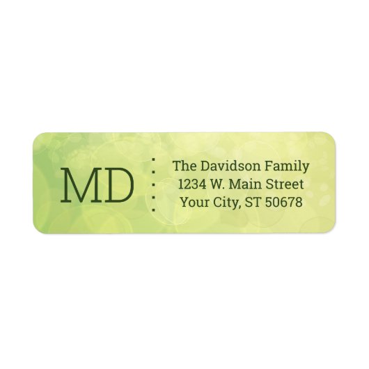 Abstracte stijl etiket (Voorkant)