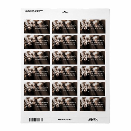 Abstracte stijl etiket (Full Sheet)