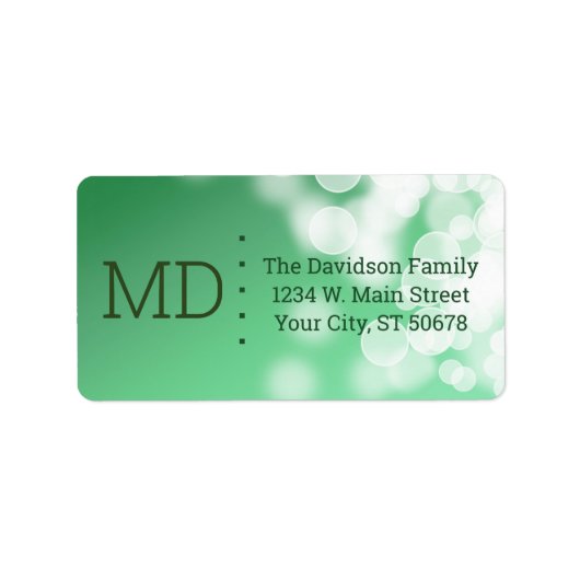 Abstracte stijl etiket (Voorkant)