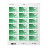 Abstracte stijl etiket (Full Sheet)