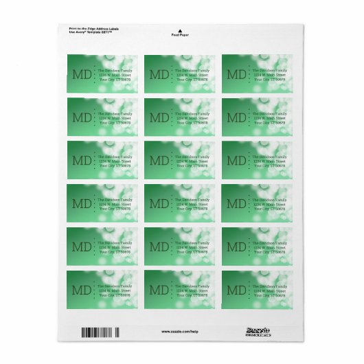 Abstracte stijl etiket (Full Sheet)