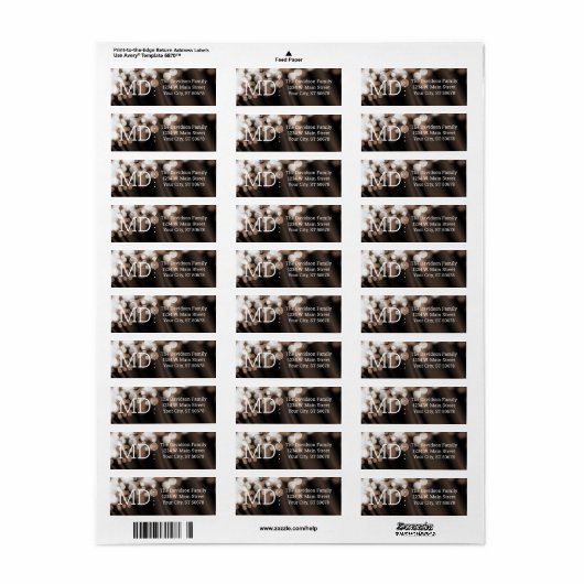 Abstracte stijl etiket (Full Sheet)