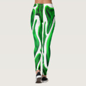 Abstracte stijl gecombineerd met digitale kunst in leggings (Achterkant)