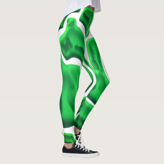 Abstracte stijl gecombineerd met digitale kunst in leggings (Rechts)