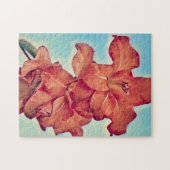 Abstracte stijl Rode Bloemen Kunst Puzzle Legpuzzel (Horizontaal)