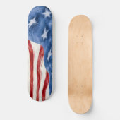 Abstracte stijl spatten Amerikaanse vlag Persoonlijk Skateboard (Voorkant)