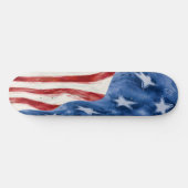 Abstracte stijl spatten Amerikaanse vlag Persoonlijk Skateboard (Horizontaal)