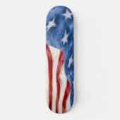 Abstracte stijl spatten Amerikaanse vlag Persoonlijk Skateboard (Voorkant)