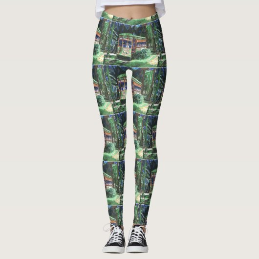 Abstracte stijl Streetcar; Leggings (Voorkant)