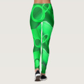 Abstracte stijl van 3d-buizen met moderne digitale leggings (Achterkant)