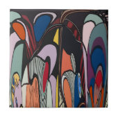 Abstracte stijlSpaanse Tegel Tegeltje (Voorkant)