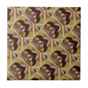 Abstracte stijlSpaanse Tegel Tegeltje