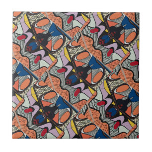 Abstracte stijlSpaanse Tegel Tegeltje