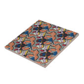 Abstracte stijlSpaanse Tegel Tegeltje (Zijkant)