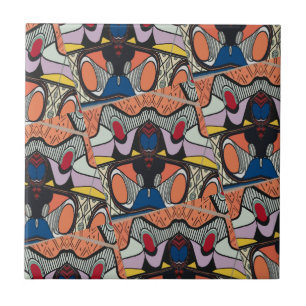 Abstracte stijlSpaanse Tegel Tegeltje