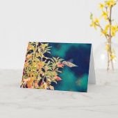 Abstracte stijlvol bloemen KunstKaart Kaart (Gele Bloem)