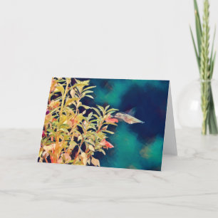 Abstracte stijlvol bloemen KunstKaart Kaart